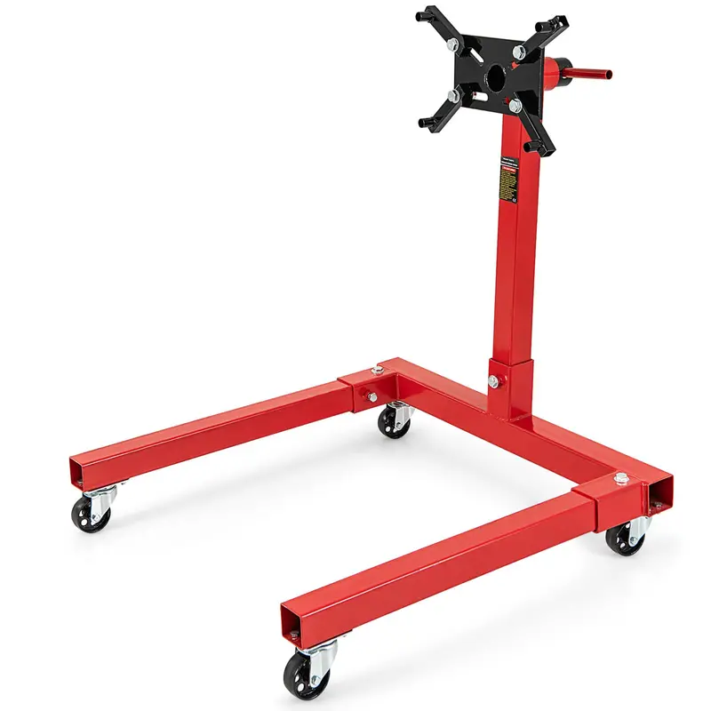 Goplus Heavy-Duty Engine Stand – 1500 Lb Motor Support With Four Swivel Wheels 1