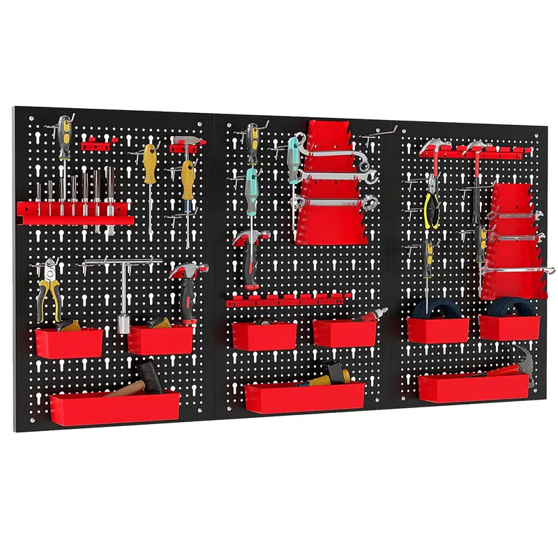 Goplus Heavy-Duty Tool Storage Board – Modular Garage & Workshop Organizer With Mounting Accessories 1