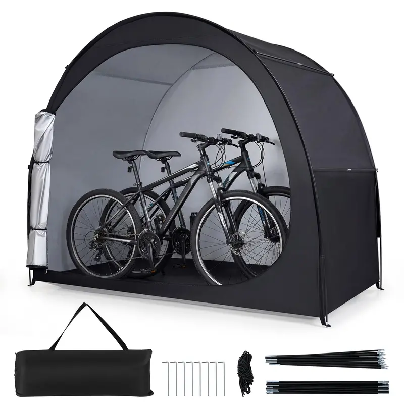 Goplus Portable Bike Storage Tent – 6.9 Ft × 4 Ft Foldable Bicycle Shelter 1