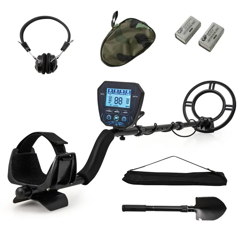 Goplus Professional Gold Metal Detector For Adults – High-Sensitivity Model With Backlit Lcd 1