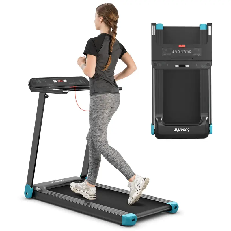 Goplus Smart Folding Treadmill — Bluetooth Speaker & App-Controlled Compact Workout Machine 1