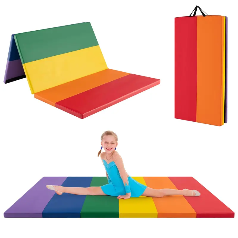 Goplus Thick Gymnastics Mat – Non-Slip, Foldable Training Surface 1