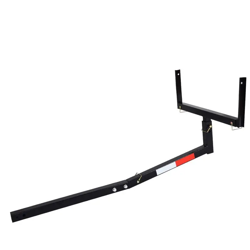 Goplus Truck Bed Hitch Extender – Adjustable Ladder Rack With Safety Flag & Secure Mounting (Black) 1