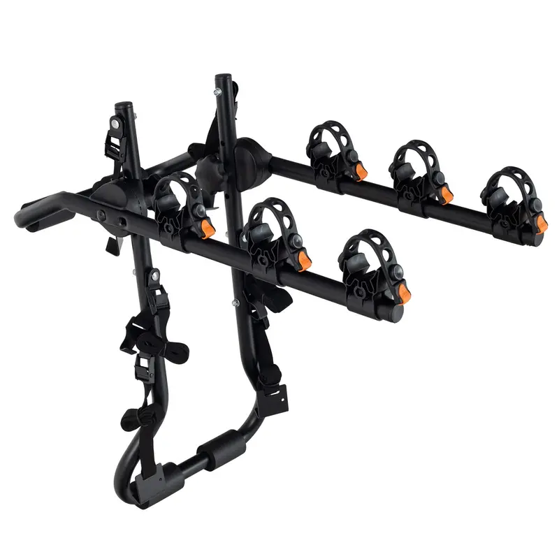 Goplus Trunk-Mount Bike Rack – Adjustable 3-Bike Carrier With Customizable Angle And Length Settings 1