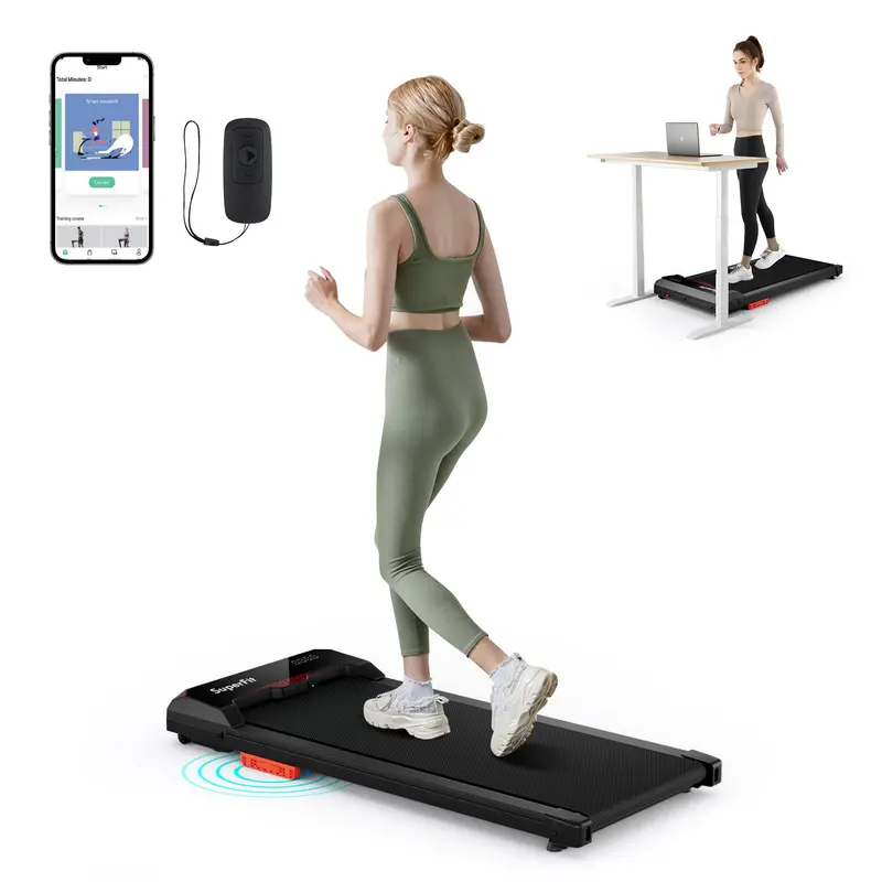 Goplus Under-Desk Walking Pad – 2.5 Hp Motor, 340 Lb Capacity, Remote-Controlled Compact Treadmill 1