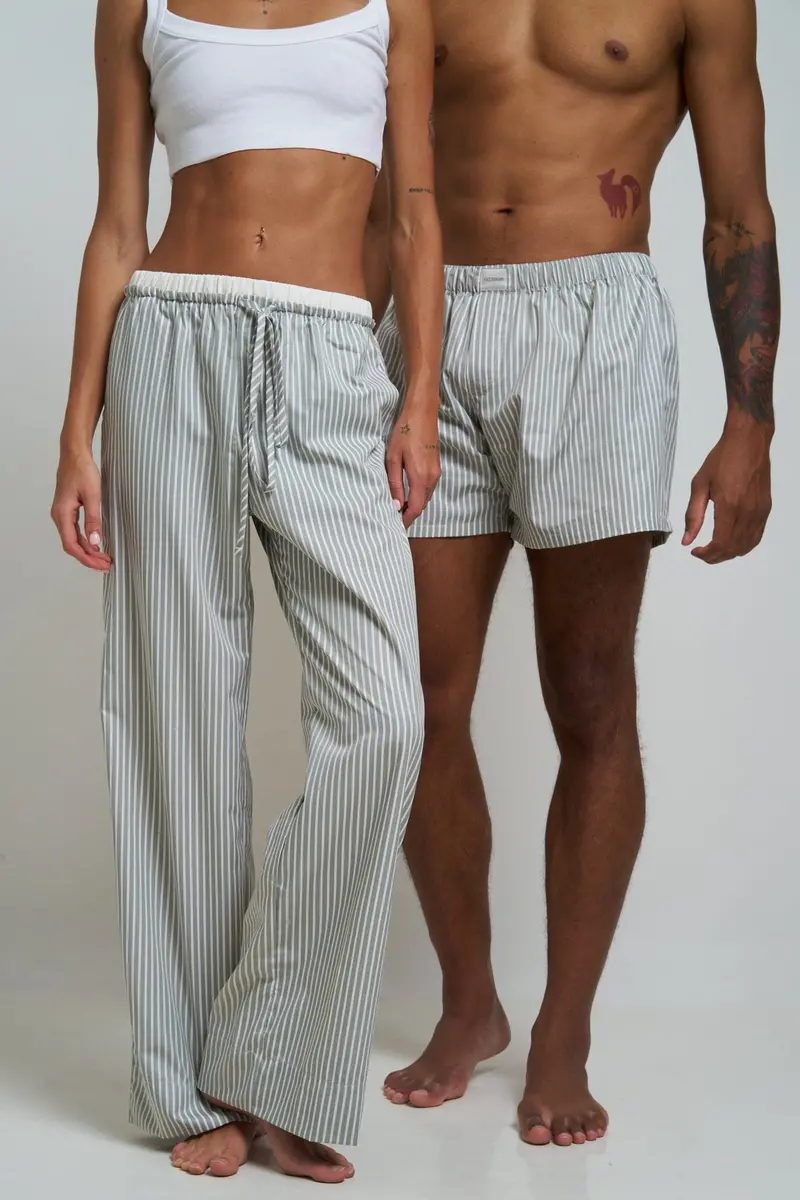 Grey Unisex Lightweight Lounge Pants 1