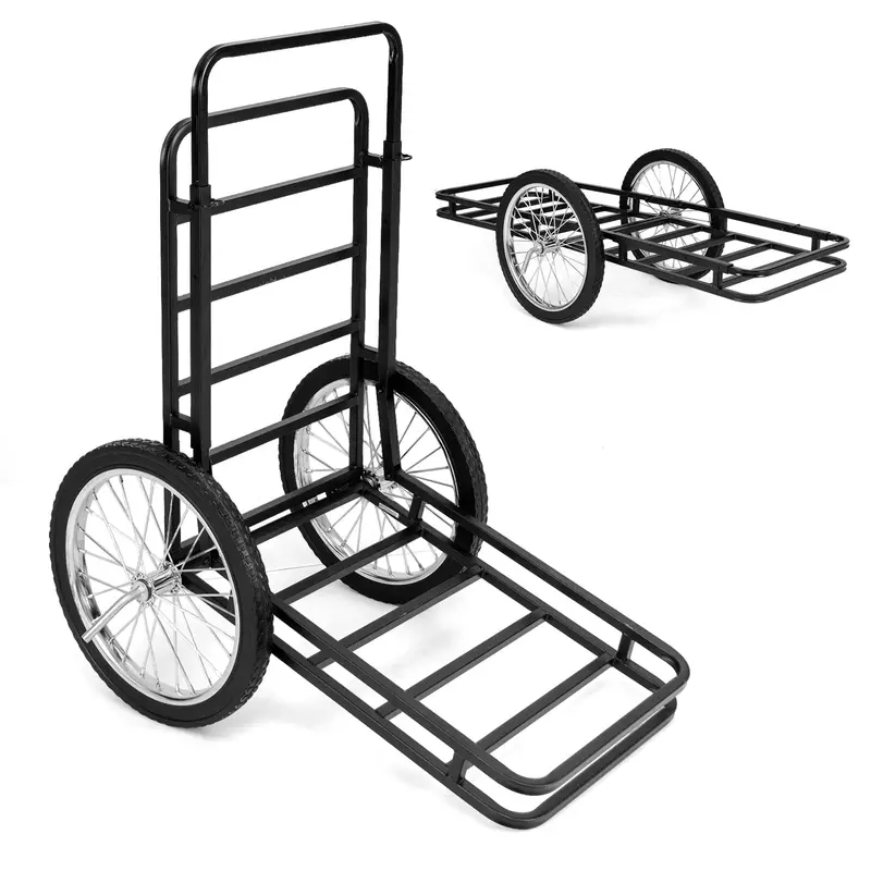 Heavy-Duty Folding Deer Cart – 550-Lb Capacity Utility Cart With Oversized 20-Inch All-Terrain Wheels 1
