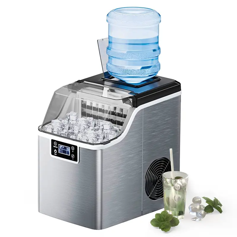 High-Yield Countertop Ice Maker – 45 Lbs/24H Output, 24 Cubes In 13 Minutes, Dual Water-Fill Options 1