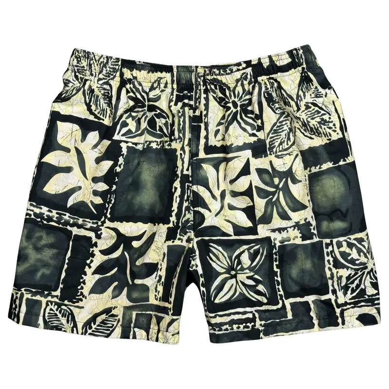 Indo Tapa Men'S Eco-Cotton Swim Trunks – Soft Elastic Waist, Utility Side Pockets, On-Demand Customization 1