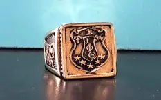 Iota Phi Theta 14K Gold-Plated Fraternity Ring 1