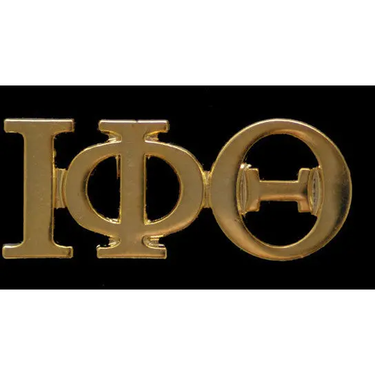 Iota Phi Theta Gold Greek Letter Enamel Lapel Pin 1