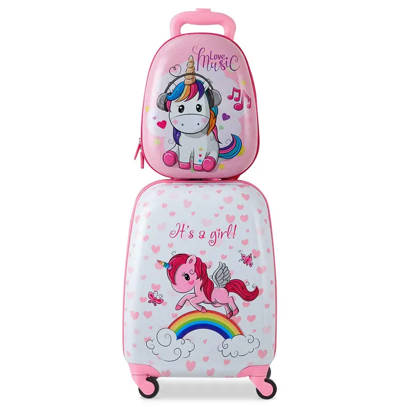 Kids’ Luggage Set – Two-Piece Spinner Suitcase Combo (12" + 16") Designed For Young Travelers 1