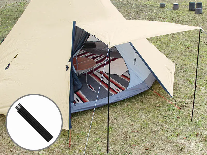 Kiso Adjustable Awning Support Poles 1