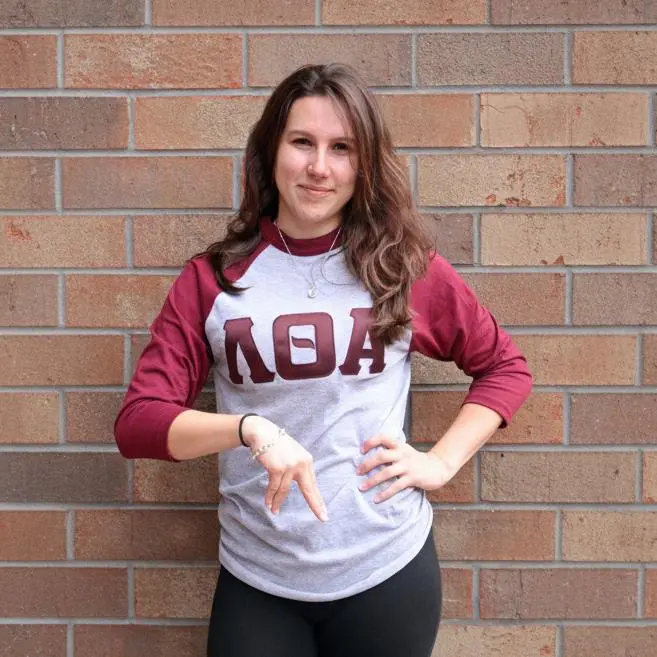 Lambda Theta Alpha Baseball-Style T-Shirt – Casual Greek Wear 1