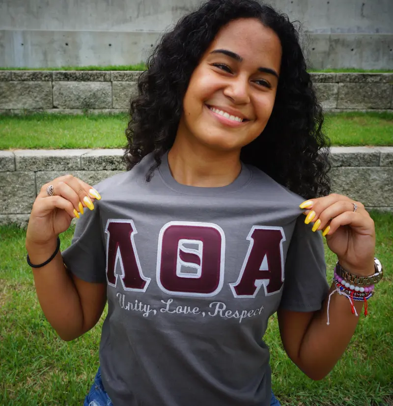 Lambda Theta Alpha Ulr Collection Charcoal Gray Tee 1