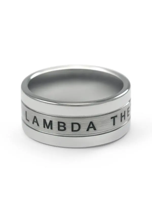 Lambda Theta Phi Black Tungsten Ring For Men 1