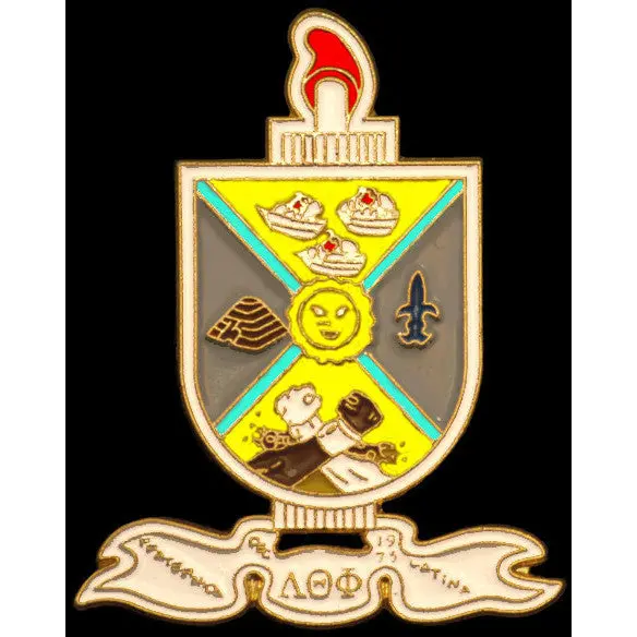 Lambda Theta Phi Fraternity Metal Shield Lapel Pin 1