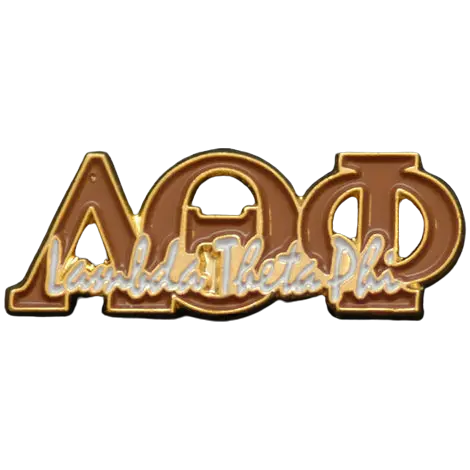 Lambda Theta Phi Greek Signature Enamel Lapel Pin 1