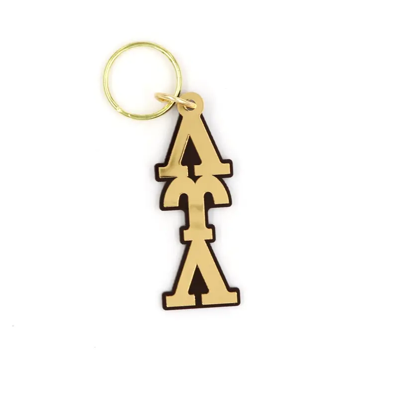 Lambda Upsilon Lambda Engraved Keychain – Greek Symbol Accessory 1