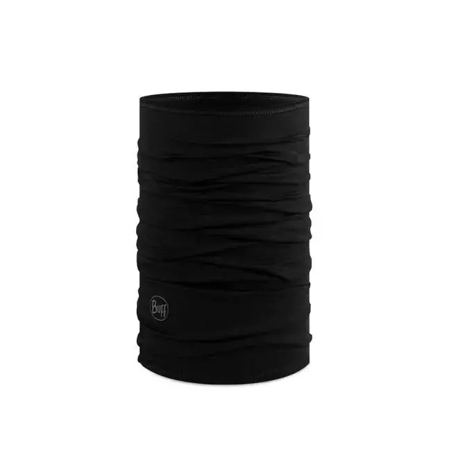 Lightweight Merino Wool Neck Gaiter – Classic Black 1