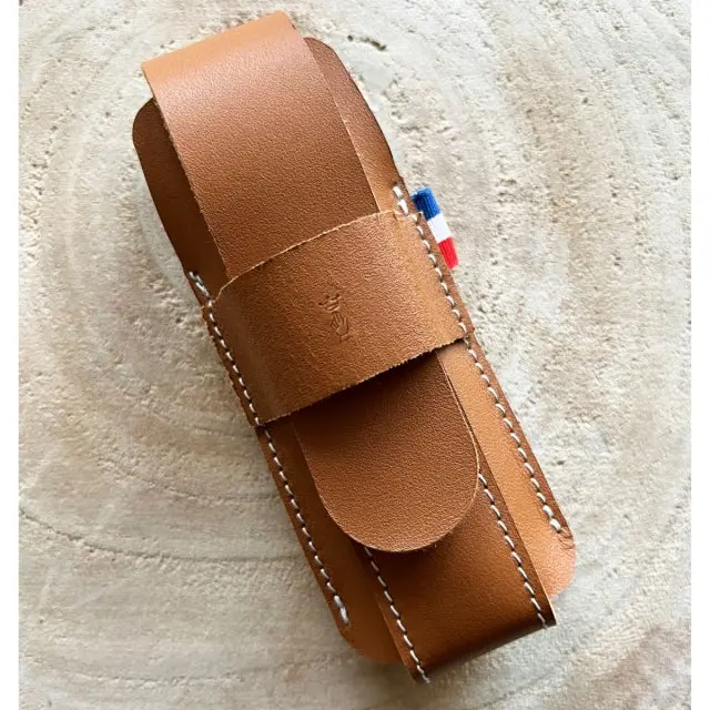 Made-In-France Premium Leather Sheath – Artisan-Crafted Blade Protection 1