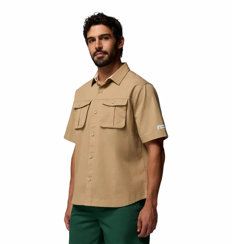 Men'S Acker Rock Twill Short Sleeve Shirt – Rugged Cotton-Blend Casual Shirt 1