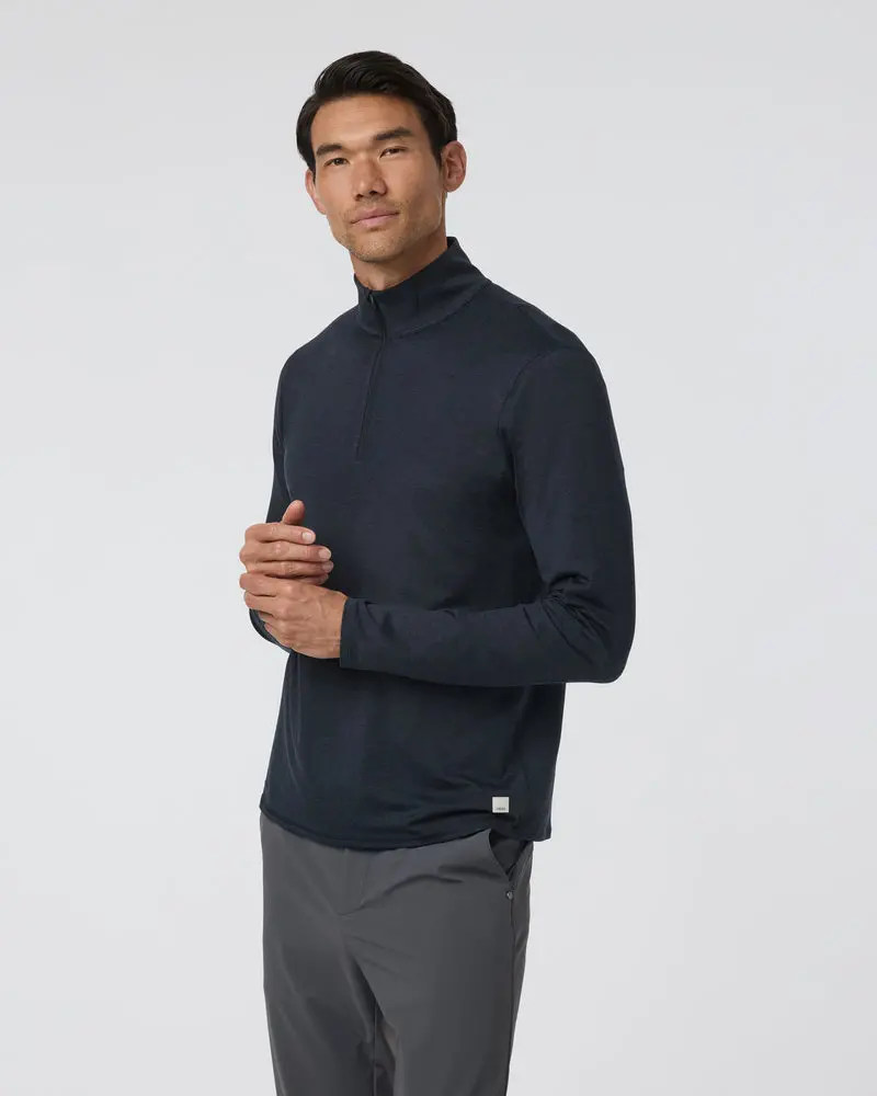 Men'S Ponto 12 Zip Mock Neck Pullover 1