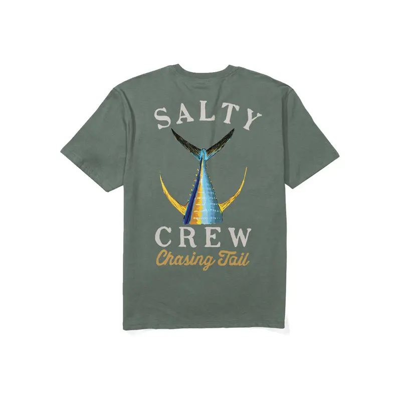 Men'S Tailed Crewneck Cotton T-Shirt 1
