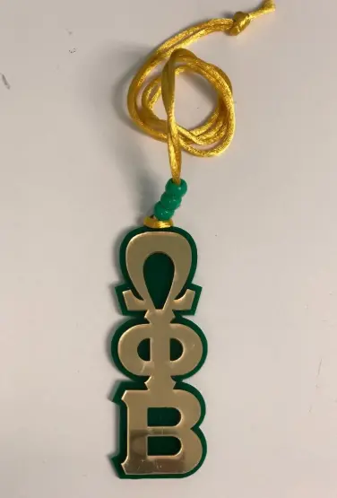 Omega Phi Beta Acrylic Tiki Display Piece 1