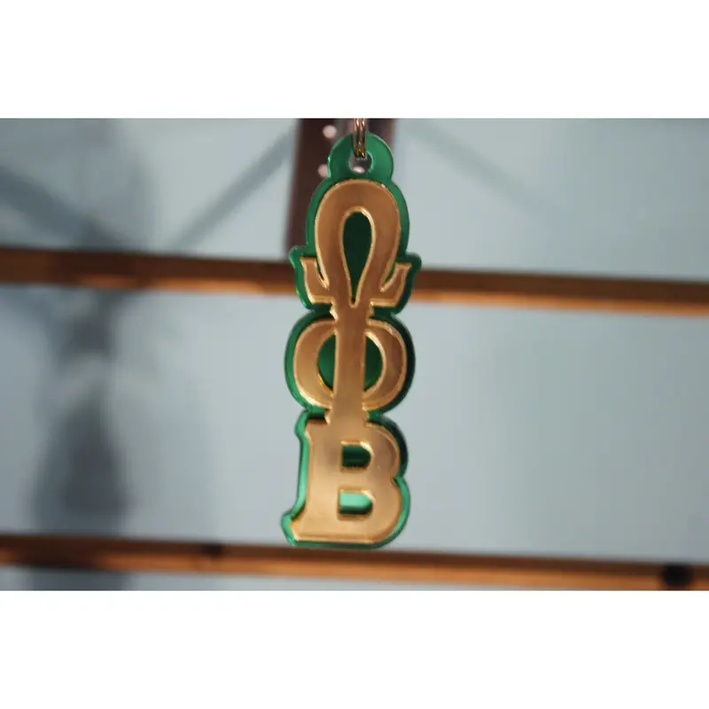 Omega Phi Beta Greek Keychain – Latina Sorority Acrylic Charm 1
