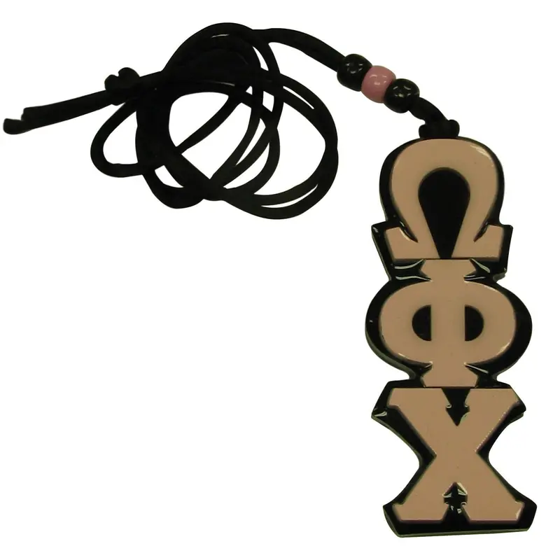 Omega Phi Chi Greek Letter Tiki Charm 1