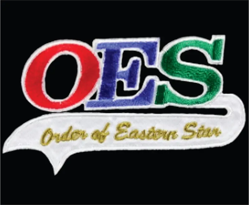 Order Of The Eastern Star Tailgate-Style Embroidered Patch 1