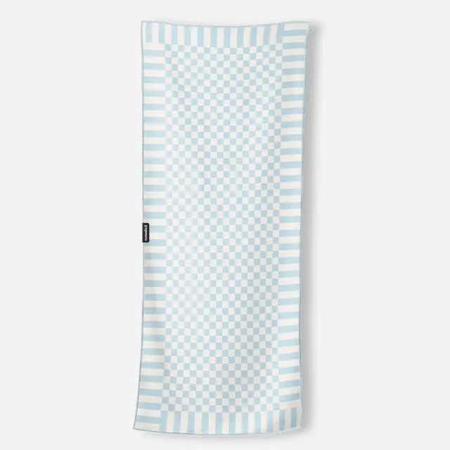 Original Checked-Out Towel – Pale Blue Sky Pattern 1