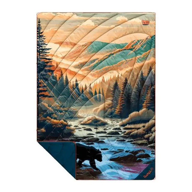 Original Puffy Blanket Inspired By Great Smoky Mountains 1