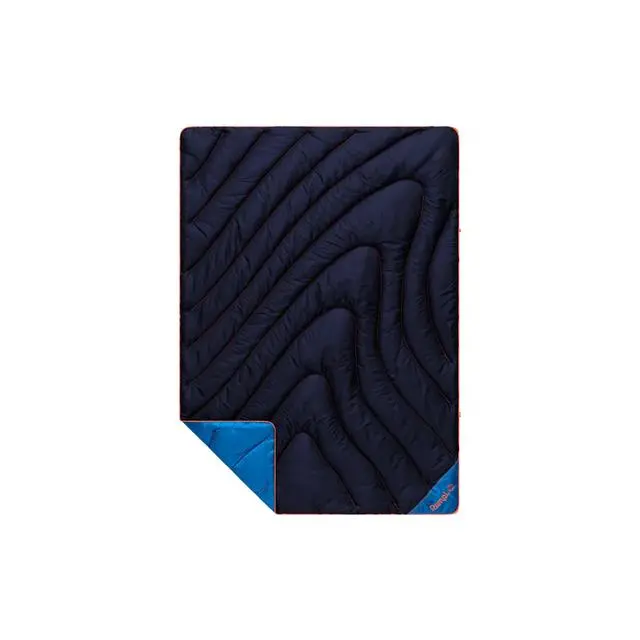 Original Puffy Throw Blanket – Midnight Blue Insulated Comfort 1
