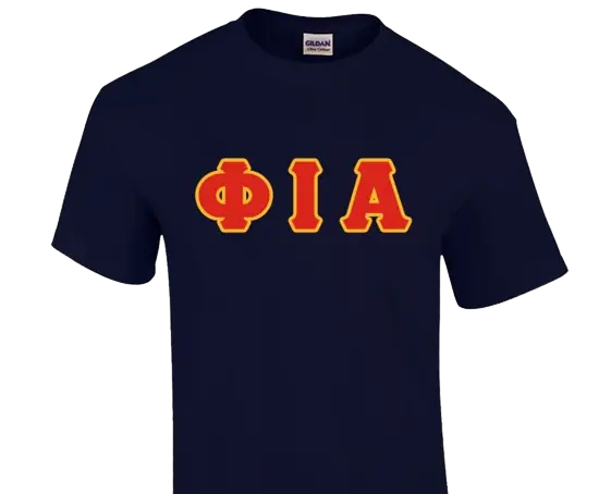 Phi Iota Alpha Classic Greek Letter T-Shirt 1