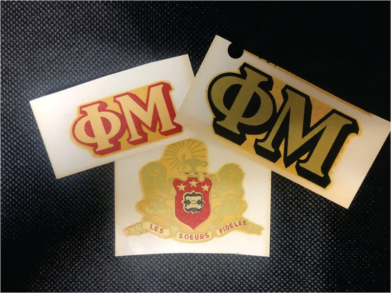 Phi Mu Durable Vinyl Decal For Smooth Surfaces 1