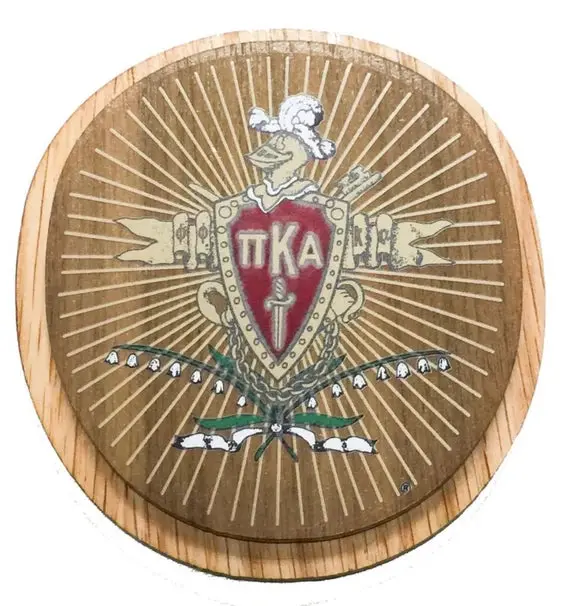 Pi Kappa Alpha (Pka) Wooden Crest – Spacious Hand-Finished Greek Symbol 1