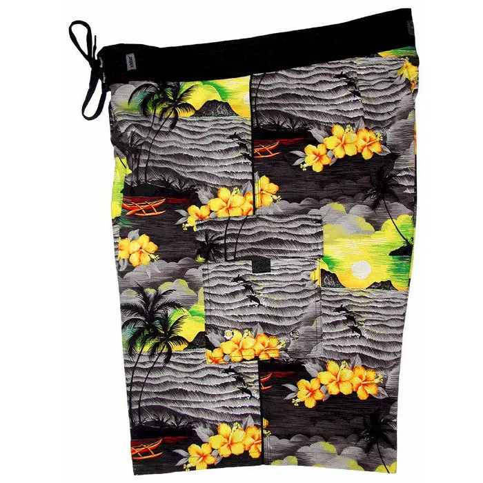 Picture This Men'S Non-Elastic Board Shorts – Fully Customizable 1