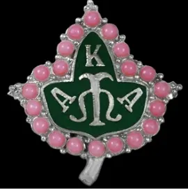Pink Pearl Accent Lapel Pin – Elegant Aka Sorority Style 1