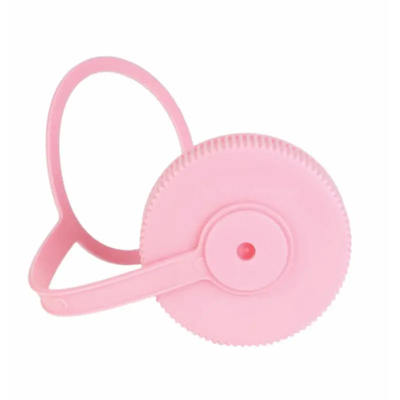 Pink Wide-Mouth Bottle Cap – Soft-Touch Flip Lid 1