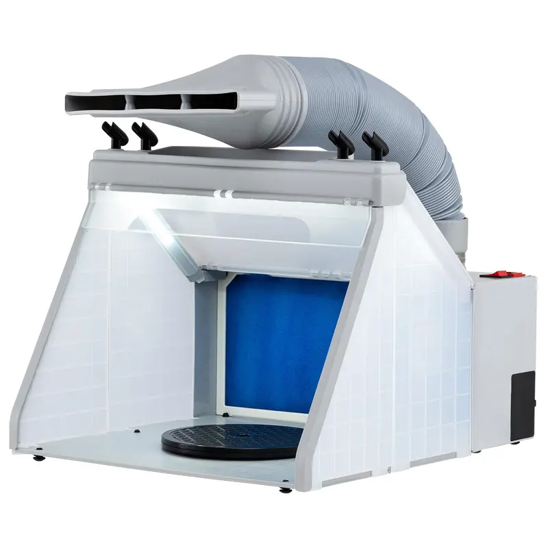 Portable Airbrush Spray Booth – Lighted Diy Painting Station With Three Bright Led Lamps 1