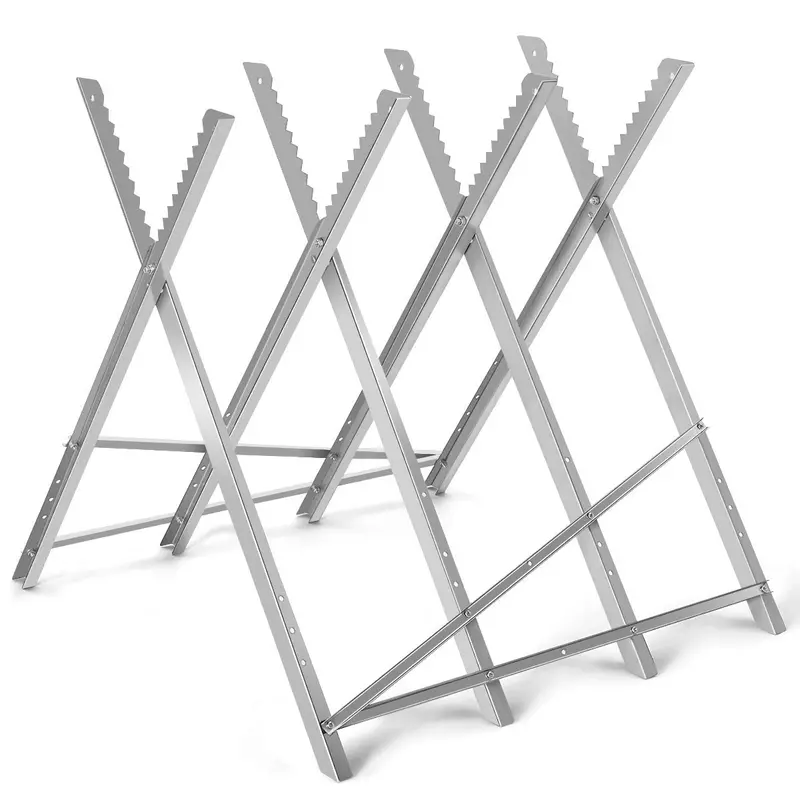 Portable Folding Sawhorse – Lightweight, Adjustable Support Stand For Diy & Construction Projects 1