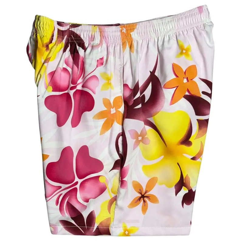 Primal Paradise Men'S Elastic Waist Swim Trunks – Mid-Length Style 1