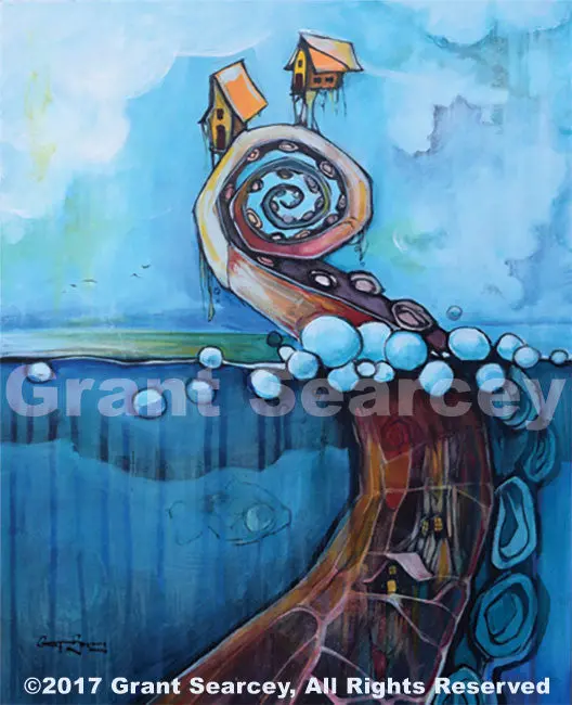 Rain On Sunny Day – Contrasting Mood Painting 1