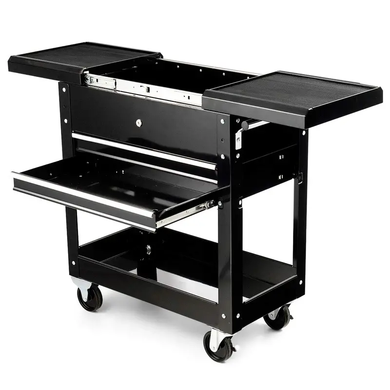 Rolling Tool Cabinet With Drawers – Heavy-Duty Steel Workshop Storage Cart 1