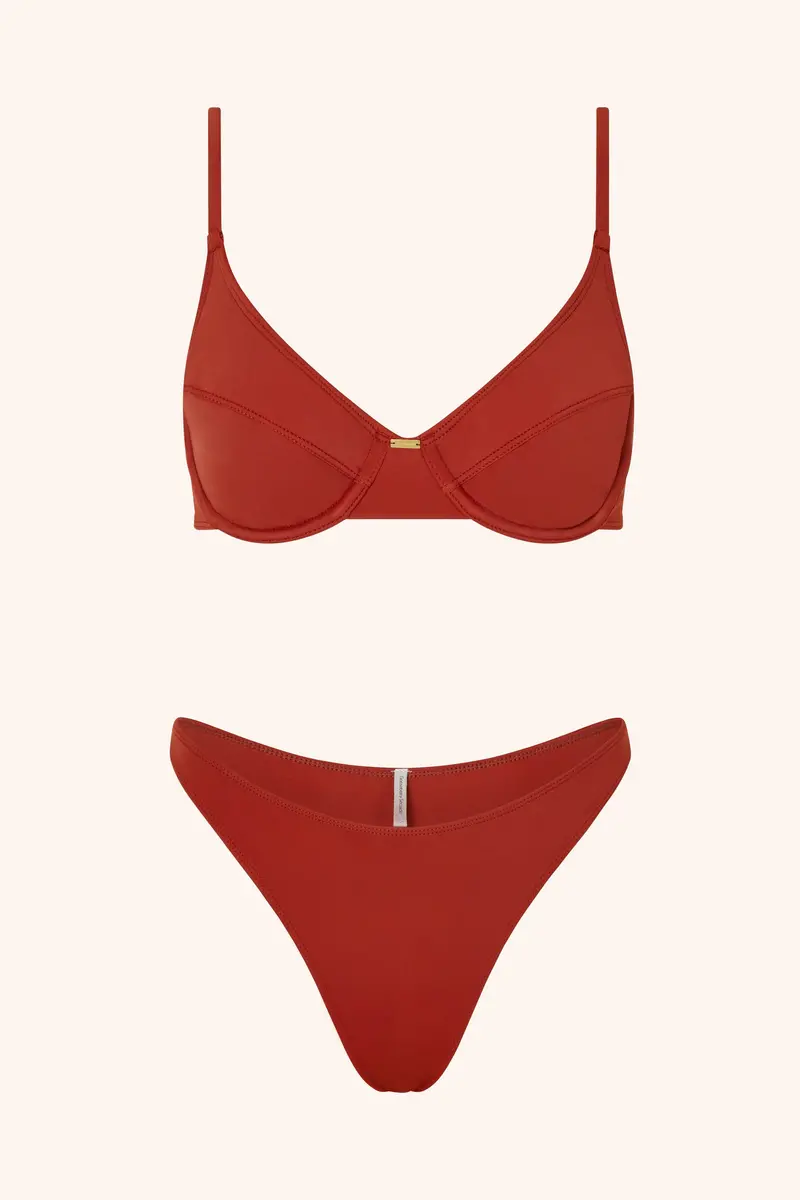 Rum-Colored Sculpting Bikini Top 1