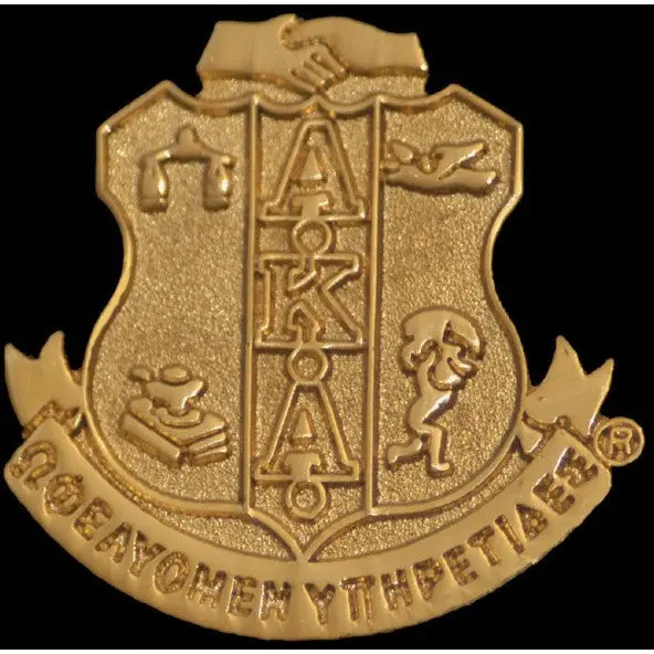Sandblasted Metallic Shield Pin – Aka Heritage Edition 1