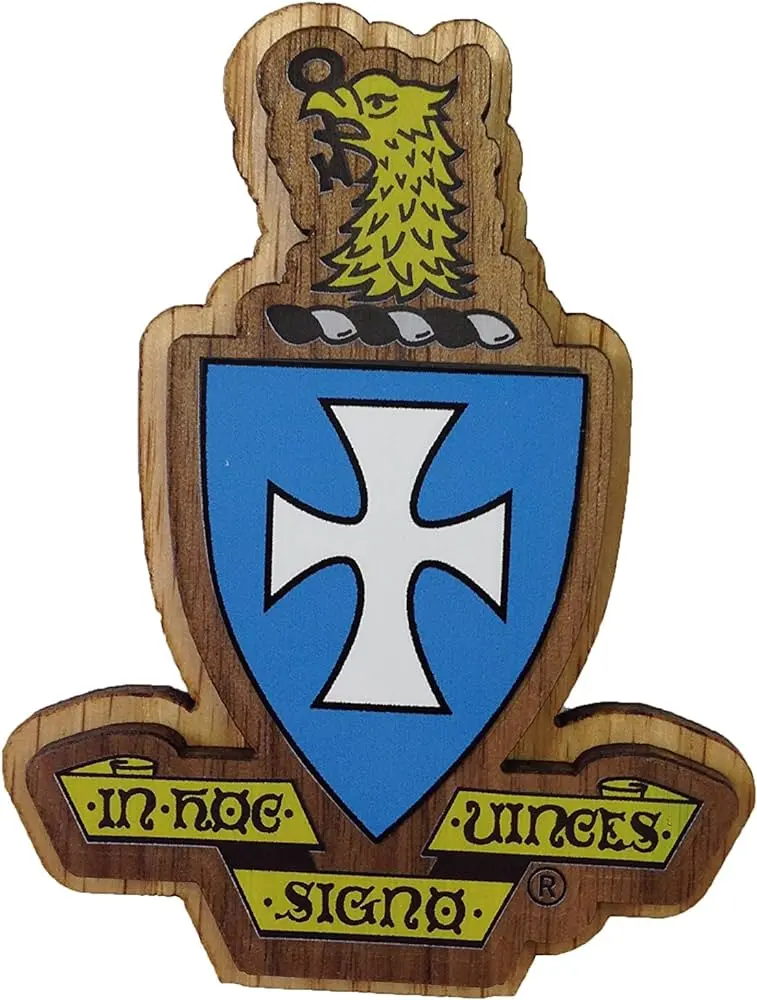 Sigma Chi Wooden Fraternity Crest – Large Handcrafted Greek House Display 1