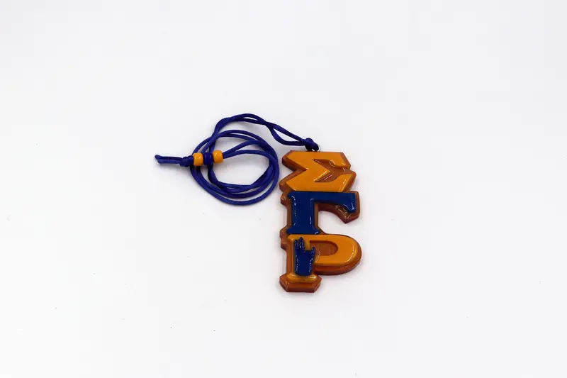 Sigma Gamma Rho Letters & Symbol Tiki Pendant 3